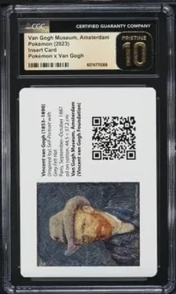 2023 Pokemon X Van Gogh Museum Amsterdam Insert Card CGC 10 PRISTINE