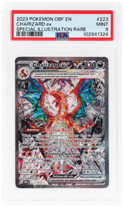 2023 Pokemon Scarlet and Violet Obsidian Flames Special Illustration Rare Charizard Ex #223 PSA 9