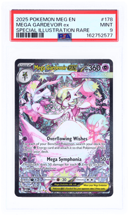 2025 Pokemon Mega Evolution Special Illustration Rare Mega Gardevoir Ex #178 PSA 9