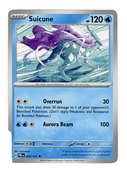 2025 Suicune #24 Prismatic Evolutions