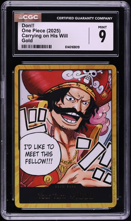 2025 One Piece Carrying On His Will Gold Don!! CGC 9 MINT