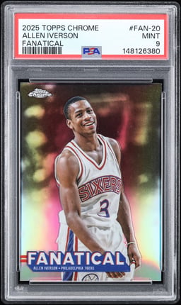 2025 Topps Chrome Fanatical Allen Iverson #FAN-20 PSA 9 MINT