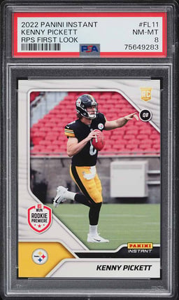 2022 Panini Instant RPS First Look Kenny Pickett ROOKIE /1776 #FL11 PSA 8 NM-MT