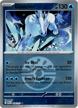 2026 Glastrier (Ball Reverse Holofoil) #54 Ascended Heroes