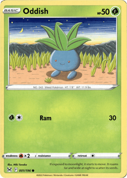 2022 Oddish #1 Lost Origin