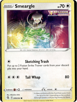 2021 Smeargle #209 Fusion Strike