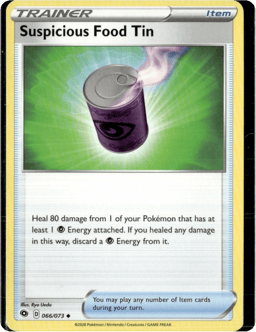 2020 Suspicious Food Tin #66 Champion's Path