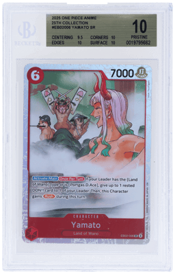 2025 One Piece Card Game Anime 25th Collection Yamato #EB02006 BGS 10