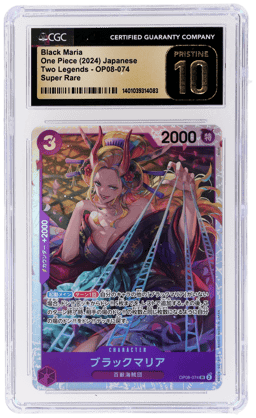 2024 One Piece Two Legends Japanese Super Rare Black Maria #OP08074 CGC PRI