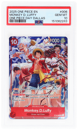 2025 One Piece Promo One Piece Day Dallas Monkey D. Luffy #ST10-006 PSA 10
