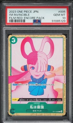 2023 One Piece Japanese Film Red Encore Pack I'm Invincible #005 PSA 10 GEM MINT