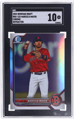 2022 Bowman Draft Chrome Refractor Marcelo Mayer #BDC-123 SGC 10