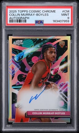 2025 Topps Chrome Cosmic Collin Murray-Boyles ROOKIE AUTO #CCA-CM PSA 9 MINT