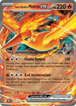 2025 Team Rocket's Moltres ex #31 Destined Rivals
