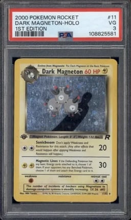 2000 Pokemon Rocket 1st Edition 