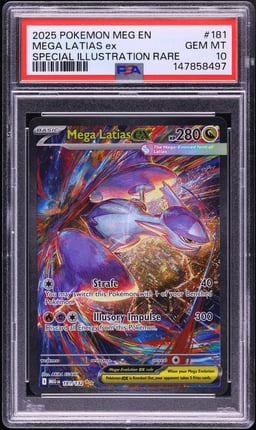 2025 Pokemon Mega Evolution SIR Mega Latias EX #181 PSA 10 GEM MINT