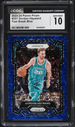 2023 Panini Prizm Fast Break Blue Gordon Hayward /150 #251 CGC 10 GEM MINT
