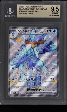 2024 Pokemon Scarlet and Violet Black Star Promos Premium Collection Quaquaval Ex #84 BGS 9.5