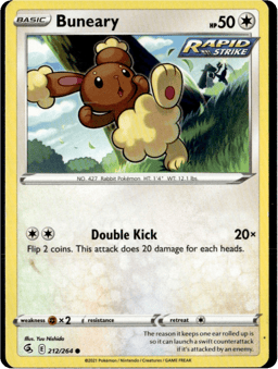 2021 Buneary #212 Fusion Strike