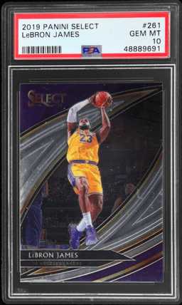 2019 Panini Select Courtside LeBron James #261 PSA 10