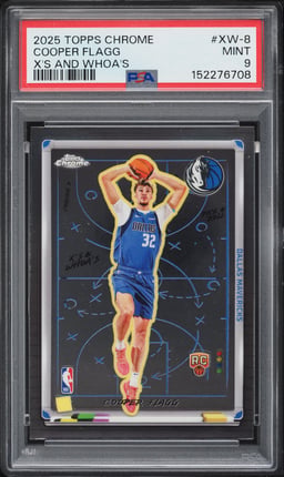 2025 Topps Chrome X's And Whoa's Cooper Flagg ROOKIE #XW-8 PSA 9 MINT