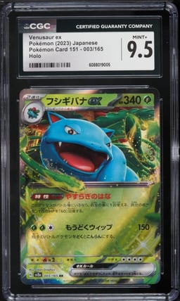 2023 Pokemon Japanese Scarlet & Violet 151 Venusaur ex #3 CGC 9.5 MINT+