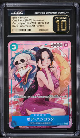 2025 One Piece Japanese Carrying On His Will Alt Art Boa Hancock #OP13-051 CGC 10 PRISTINE