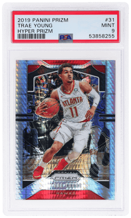 2019 Panini Prizm Hyper Prizm Trae Young #31 PSA 9