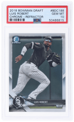 2018 Bowman Draft Chrome Refractor Luis Robert #BDC188 PSA 10