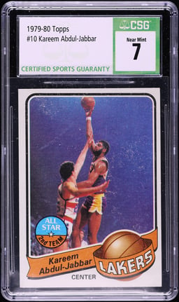 1979 Topps Basketball Kareem Abdul-Jabbar ALL STAR #10 CSG 7 NRMT