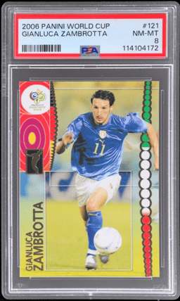 2006 Panini World Cup Gianluca Zambrotta #121 PSA 8