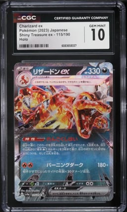 2023 Pokemon Japanese SV Shiny Treasure Ex Full Art Charizard EX #115 CGC 10