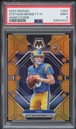 2023 Panini Mosaic Honeycomb Stetson Bennett IV ROOKIE #362 PSA 9 MINT