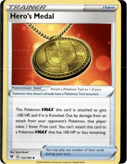 2020 Hero's Medal #152 Vivid Voltage