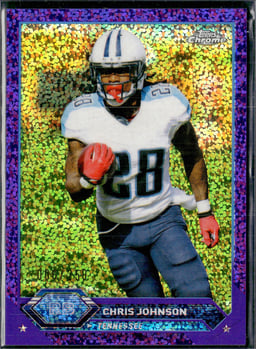 2024 Chris Johnson #37 Topps Composite Topps Chrome Purple Speckle Refractor