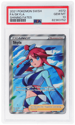 2021 Pokemon Sword and Shield Shining Fates Skyla #072 PSA 10