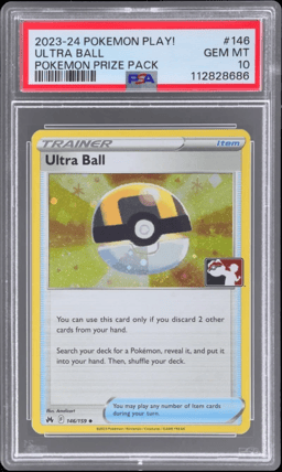 2023 Pokemon Play! Pokemon Prize Pack Ultra Ball #146 PSA 10