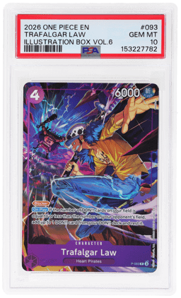 2026 One Piece Promo Illustration Box Volume 6 Trafalgar Law #P093 PSA 10