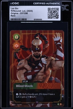 2025 Riftbound League Of Legends Origins Lee Sin #257 CGC AUTH