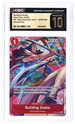 2025 One Piece Premium Card Collection Best Selection Volume 4 Building Snake #OP09008 CGC PRI