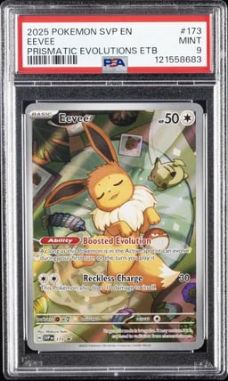 2025 POKEMON SVP EN-SV BLACK STAR PROMO #173 EEVEE PSA 9