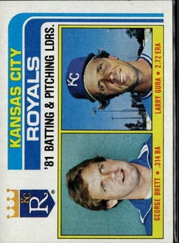 1982 Larry Gura #96 Baseball
