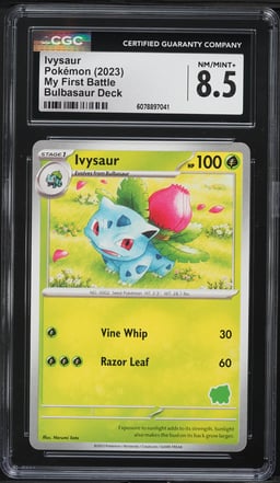 2023 Pokemon Scarlet & Violet My First Battle Deck Ivysaur CGC 8.5 NM-MT+