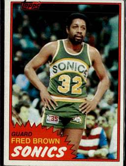 1981 Fred Brown #43 Topps
