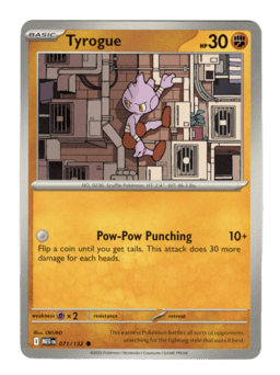 2025 Tyrogue #71 Mega Evolution