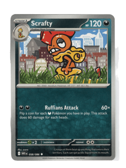 2025 Scrafty #58 White Flare