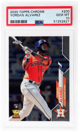 2020 Topps Chrome Yordan Alvarez #200 PSA 10