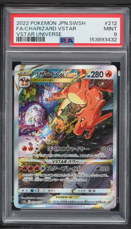 2022 Pokemon Japanese Sword & Shield VSTAR Universe SAR Charizard VSTAR #212 PSA 9 MINT