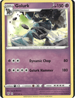 2020 Golurk #77 Darkness Ablaze