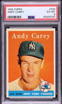 1958 Topps Andy Carey #333 PSA 6 EXMT
